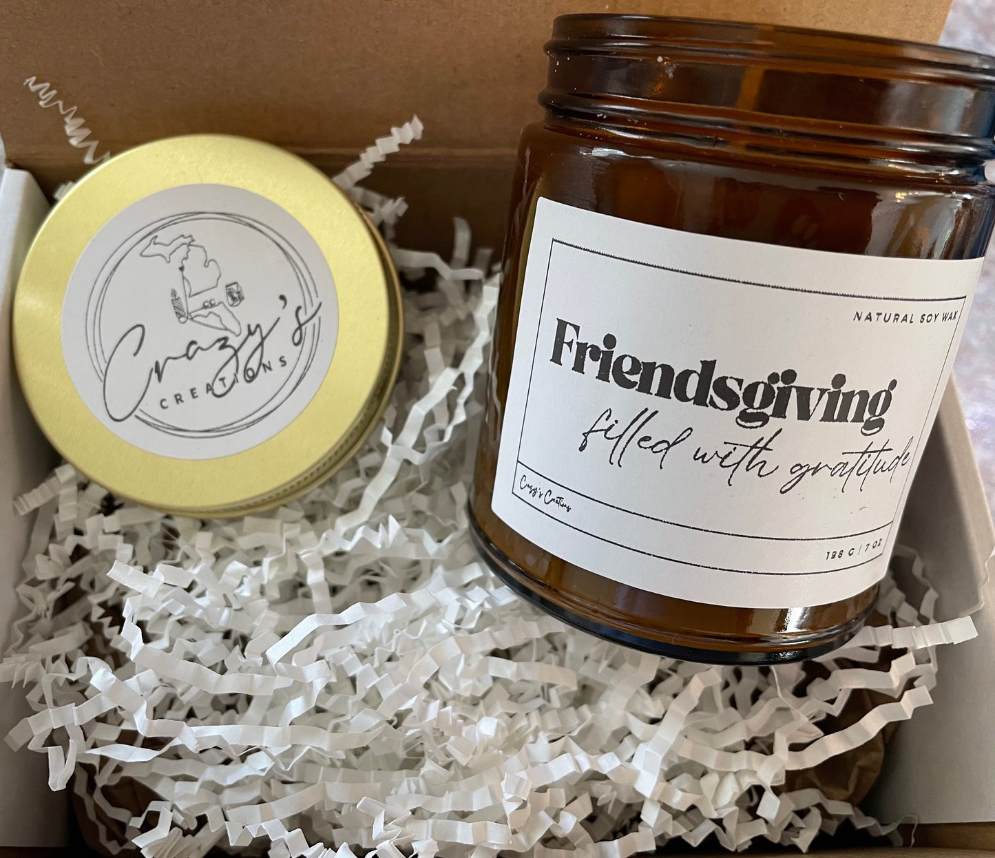 Friendsgiving Candles, Happy Friendsgiving Gifts, Friendsgiving Favors, Personalized Candles, Natural Soy Wax Candles, Friendsgiving