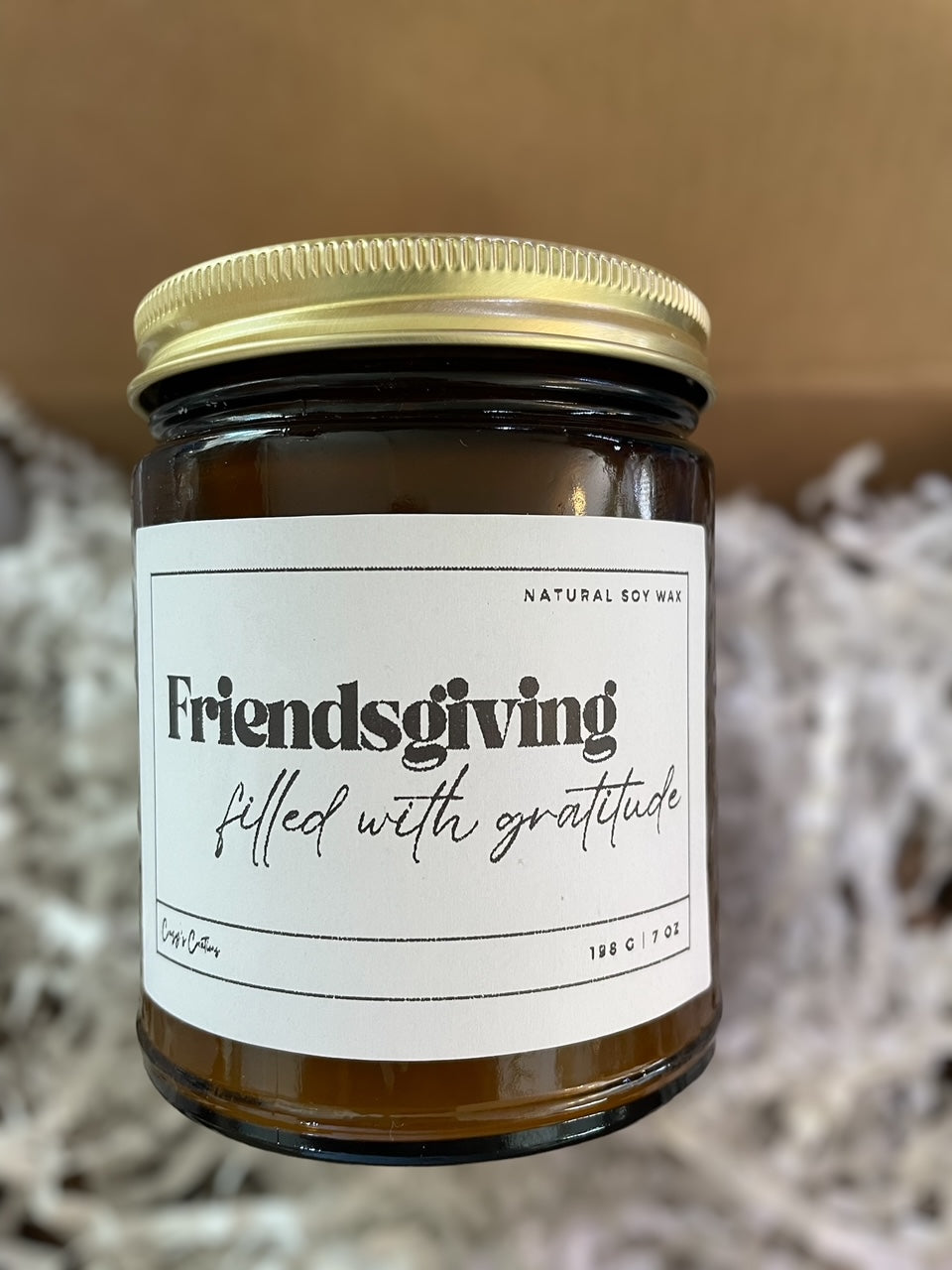 Friendsgiving Candles, Happy Friendsgiving Gifts, Friendsgiving Favors, Personalized Candles, Natural Soy Wax Candles, Friendsgiving